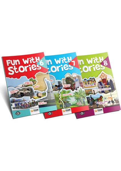 Team Elt Publishing Ingilizce Hikaye Kitabı Seti 3 Kitap Fun With Stories Level 6-7-8