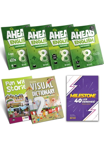 8. Sınıf English Practice - Test Book-Booklet Vocabulary - 40'lı Deneme Stories Full Set