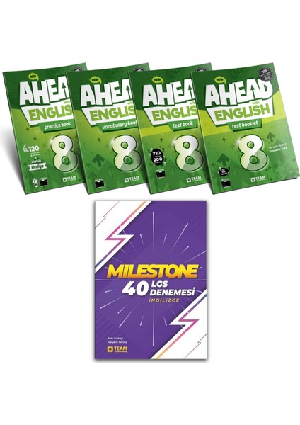 8. Sınıf Ahead With English Practice - Test Book-Booklet Vocabulary - Milestone 40'lı Deneme