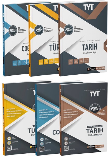 TYT Türkçe Tarih Coğrafya Konu Anlatımı ve Soru Bankası Seti Tamamı Çözümlü