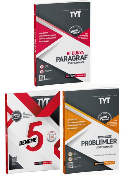 TYT Paragraf Problemler Soru Bankası ve 5'li Genel Deneme Sınavı Seti
