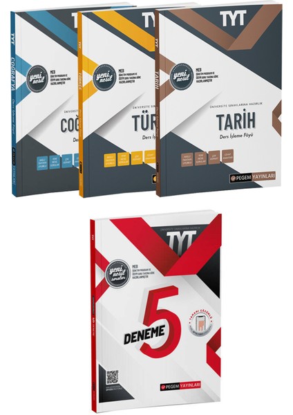 TYT Türkçe Tarih Coğrafya Konu Anlatımı ve 5'li Genel Deneme Sınavı Seti