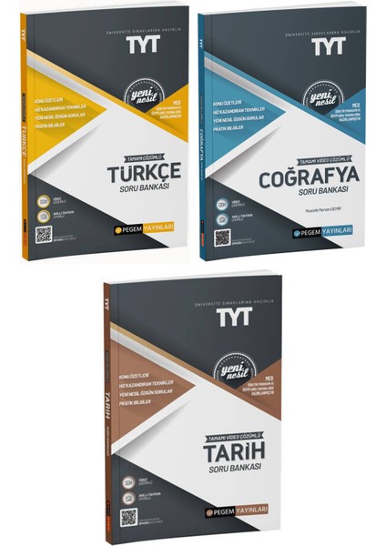 TYT Türkçe Tarih Coğrafya Tamamı Çözümlü Soru Bankası Sözel Seti