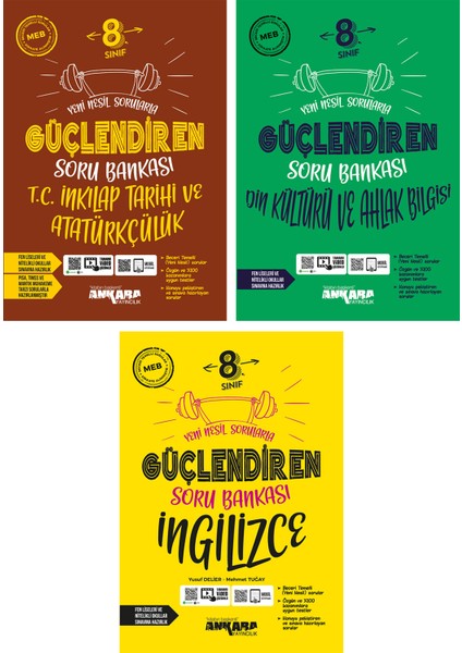 8.Sınıf LGS Sosyal Bilgiler Ingilizce Din Kültürü Kültürü Güçlendiren Soru Bankası Seti