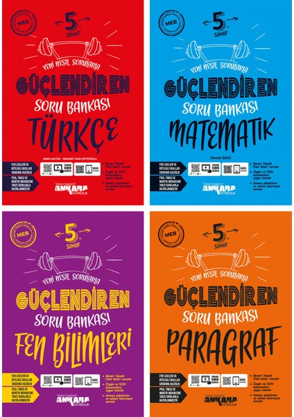 5.Sınıf Türkçe Matematik Fen Bilimleri Paragraf Güçlendiren Soru Bankası Seti