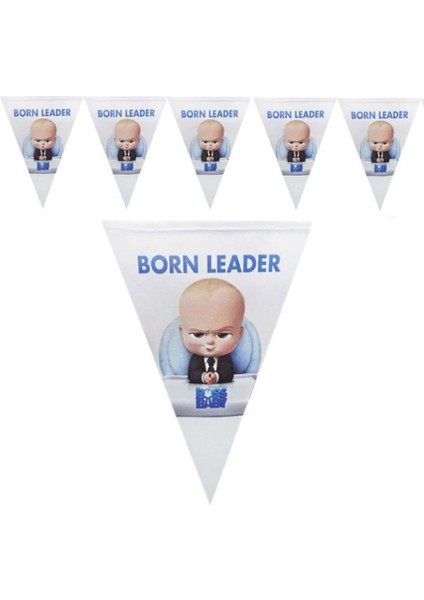 Patron Bebek Konsepti Üçgen Flama Seti