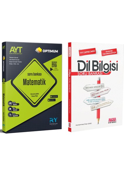 Referans Ayt Matematik ve Dil Bilgisi Soru Bankası Seti 2 Kitap