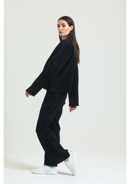 Siyah Fitilli Pijama Takımı modelleri