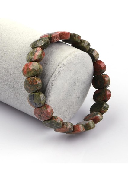 Unakit Doğal Taş Bileklik 10 x 14 mm Özel Kesim