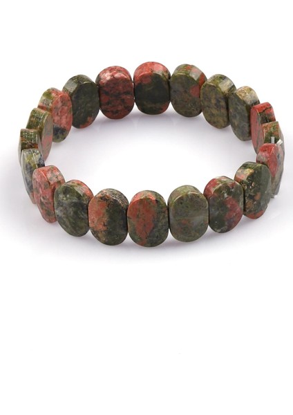 Unakit Doğal Taş Bileklik 10 x 14 mm Özel Kesim fiyatları