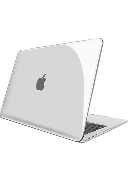 Apple Macbook Air M2 Çip 13.6 A2681 2022 Kılıf 360 Derece Şeffaf Hava Menfezli Tam Koruma Kapak