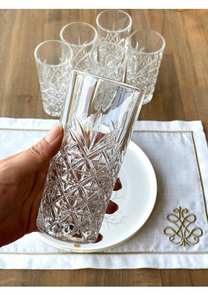 Kristal Elegant Meşrubat Bardak 6'lı