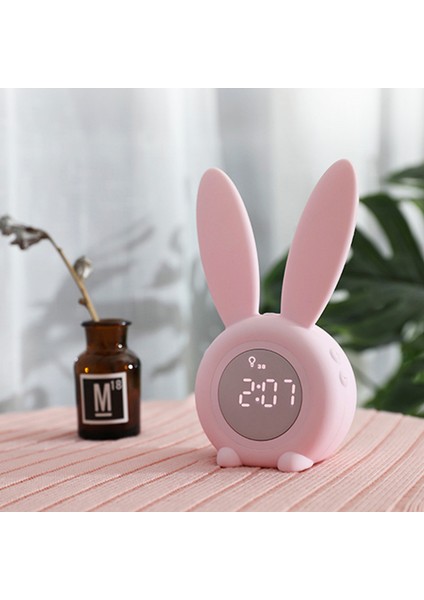 LED Işıklı Dijital Çalar Saat - Pembe (Yurt Dışından)