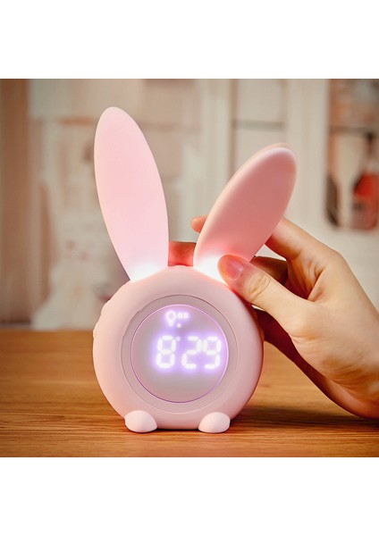 LED Işıklı Dijital Çalar Saat - Pembe (Yurt Dışından)