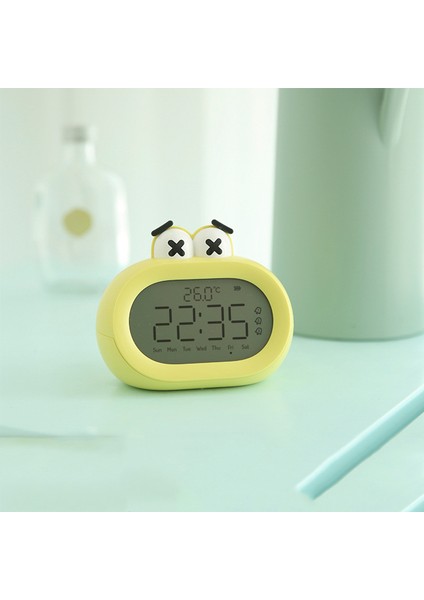 LED Işıklı Dijital Çalar Saat - Sarı (Yurt Dışından)