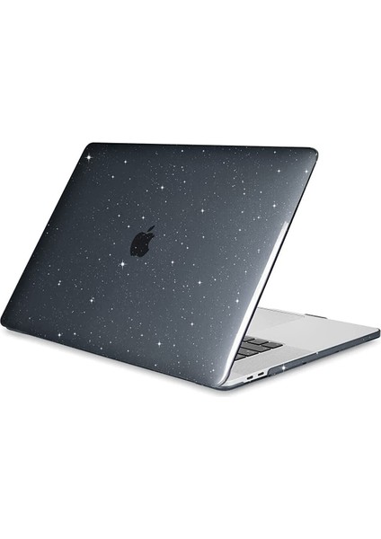 Apple Macbook Pro 13 Inç M1 M2 Çip 2020 2022 A2251 A2289 A2338 A1706 A1708 A2159 Simli Parlak Siyah Kapak Kılıf