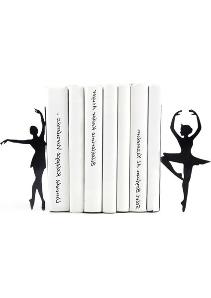 Balerin Metal Kitap Tutucu 2'li Takım