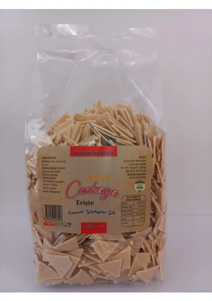 Cankaya Erişte Üçgen Kesme Erişte 500 GR