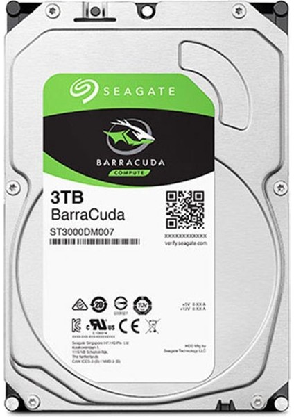 3 Tb Seagate Barracuda 5400RPM 256MB ST3000DM007