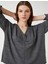 V Yaka Sweatshirt Yarasa Kollu 1