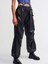 70414 Suni Deri Jogger Pantolon-Siyah 3