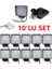 10 ADET 16 LED Kare (Off Road-Iş Makinası-Tekne-Yat) Sis Farı Çalışma Lambası 1