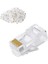 100 Ad 100 Adet RJ45 8P8C Ethernet Internet Kablo Jakı Aparatı Konnektörü Cat5 Cat6 1