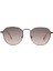 MS-134 C3 52 Unisex Gold Geometrik Çerçeve Güneş Gözlüğü 1