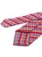 Veturo Style Kırmızı Ekose Desen Italyan Ipek Kravat İK1353 2