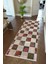 yolluk Koridor Bej Dijital Baskı Patchwork Kaymaz Yuvarlak Oval Kesme Ince Yıkanabilir Halı 1