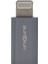 UN-OT20 Gümüş Metal Gövde Microusb 5pin F To Lightning M Çevirici 1