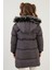 Peluş Astarlı Yakası Suni Kürklü Çıkarılabilir Kapüşonlu Kışlık Mont Kız Çocuk Mont 5760072 5
