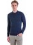 Indigo Regular Fit Düz Polo Yaka Yün Triko Kazak 1