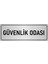 Metal Yönlendirme Levhası, Departman Kapı İsimliği Güvenlik Odası 7X20 cm Gümüş Renk 1