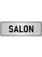 Metal Yönlendirme Levhası, Departman Kapı İsimliği Salon 5X20 cm Gümüş Renk 1
