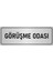 Metal Yönlendirme Levhası, Departman Kapı İsimliği Görüşme Odası 10X20 cm Gümüş Renk 1