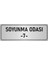 Metal Yönlendirme Levhası, Departman Kapı İsimliği Soyunma Odası 7 5X20 cm Gümüş Renk 1