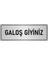 Metal Yönlendirme Levhası, Departman Kapı İsimliği Galoş Giyiniz 7X20 cm Gümüş Renk 1