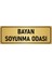 Metal Yönlendirme Levhası, Departman Kapı İsimliği Bayan Soyunma Odası 5X20 cm Altın Renk 1