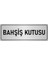 Metal Yönlendirme Levhası, Departman Kapı İsimliği Bahşiş Kutusu 10X20 cm Gümüş Renk 1