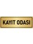 Metal Yönlendirme Levhası, Departman Kapı İsimliği Kayıt Odası 10X20 cm Altın Renk 1