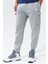 Sportswear Clup Fleece Pamuklu Gri Erkek Kargo Eşofman Altı 4