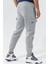 Sportswear Clup Fleece Pamuklu Gri Erkek Kargo Eşofman Altı 5