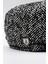 Erkek Yünlü Zikzak Desenli Kasket Şapka Siyah 2