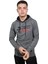 Erkek Power Füme Kapüşonlu Sweatshirt -2804 1