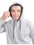 Erkek Basic Gri Kapüşonlu SWEATSHIRT-236 1