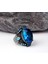Blue Topaz Taşlı Erkek Gümüş Yüzük 1