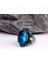 Blue Topaz Taşlı Erkek Gümüş Yüzük 2