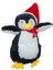 Peluş Penguen Oyuncak Şapkalı Peluş Sevimli Penguen 30CM. 1