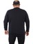 Mocgrande Büyük Beden Sweatshirt V Design 22742 Lacivert 3